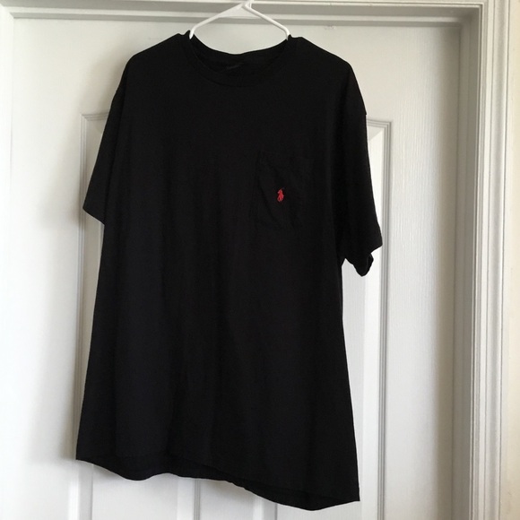 Polo Ralph Lauren Other - Polo by Ralph Lauren Black Tee with Red Logo